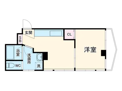 榎本ビル(1K/3階)の間取り写真