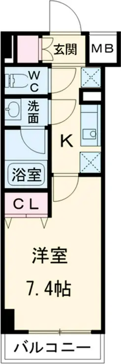 ユリカロゼ西新井 6階階 間取り