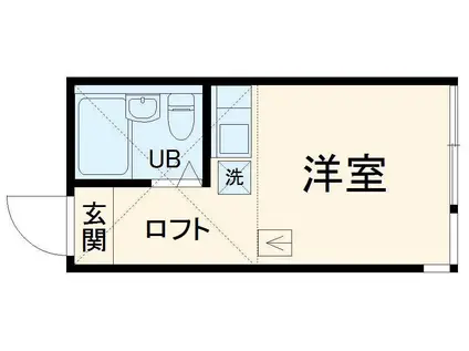 ユナイト山手エドアルド・ブフナー(ワンルーム/1階)の間取り写真