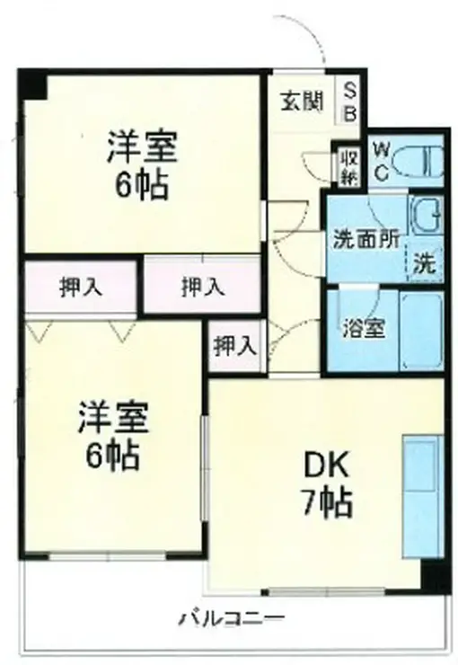 エスポワールマンション 1階階 間取り