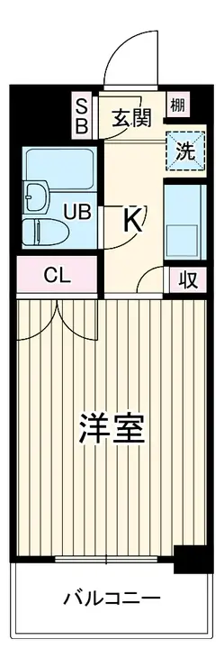モナークマンション武蔵新城第2 4階階 間取り