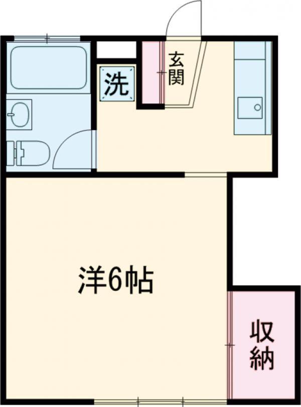 コーポすずき(1K/1階)の間取り写真