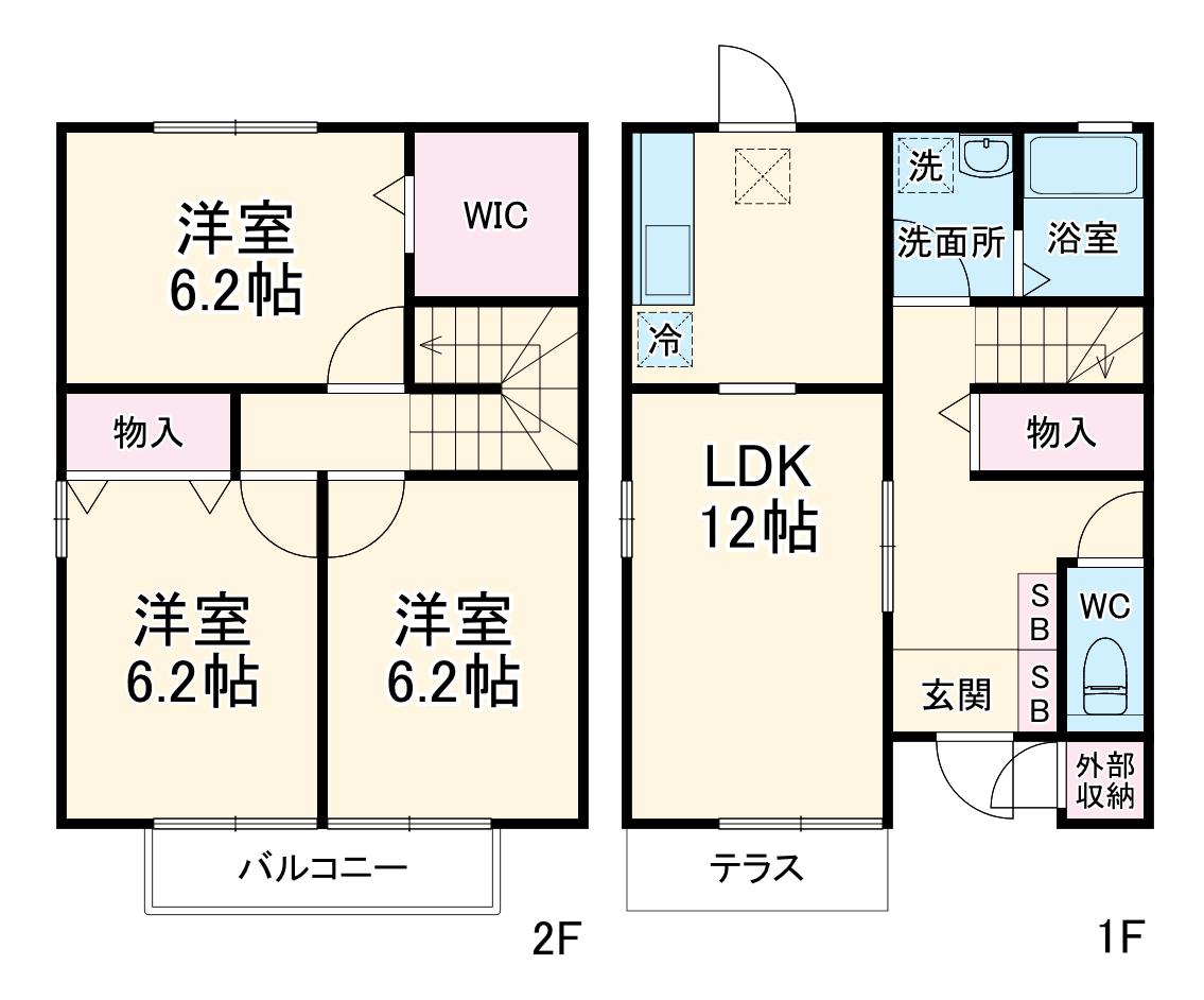 コアロード(3LDK)の間取り写真