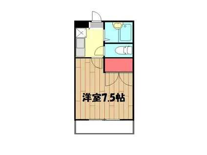 東武鉄道野田線 岩槻駅 徒歩23分 3階建 築30年(1K/3階)の間取り写真