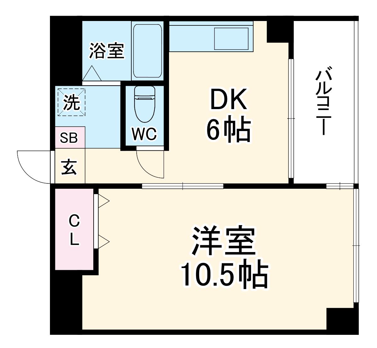 小岩セントラルビル(1DK/2階)の間取り写真