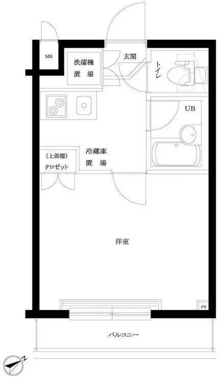 ルーブル荻窪伍番館 2階階 間取り
