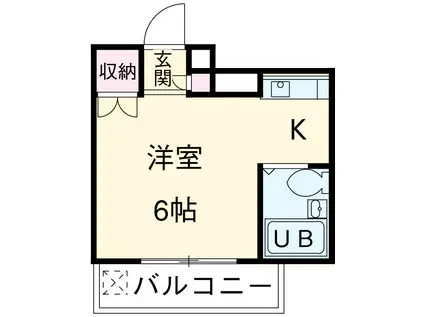 プラーズ上溝(ワンルーム/3階)の間取り写真