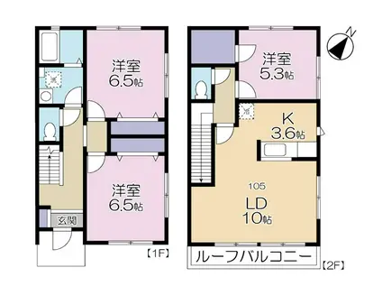 フォレスト・ヒル宮前(3LDK)の間取り写真