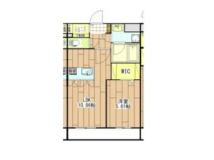 マウ ロア(1LDK/3階)の間取り写真