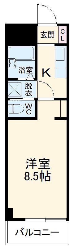 アーバンハイツ石塚(1K/2階)の間取り写真