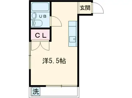 シャトー・フェニックス(ワンルーム/1階)の間取り写真