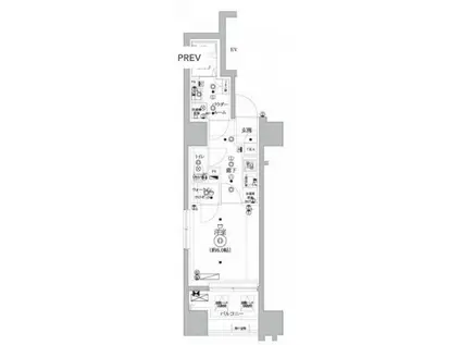 セジョリ桜台駅前(1K/12階)の間取り写真