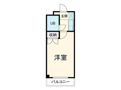 第2山本ビル(1K/2階)の間取り写真