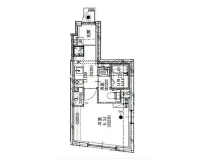エルファーロ駒沢公園2(1K/5階)の間取り写真