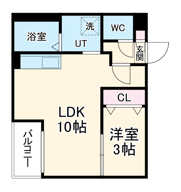 JACK KASADERA 2(1LDK/1階)の間取り写真
