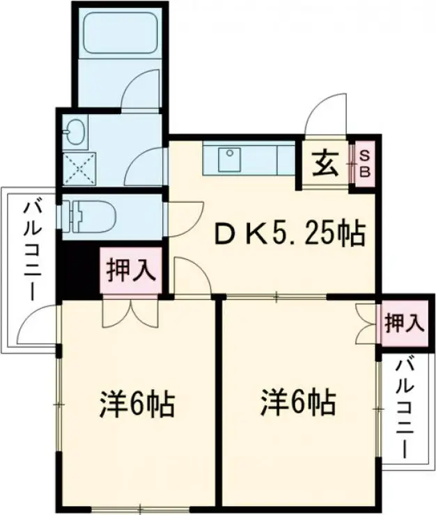 リコーハイツ 4階階 間取り