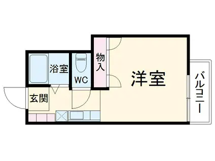 ベルテ鷺沼(1K/1階)の間取り写真