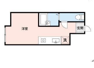 PRIMERA川崎(ワンルーム/1階)の間取り写真
