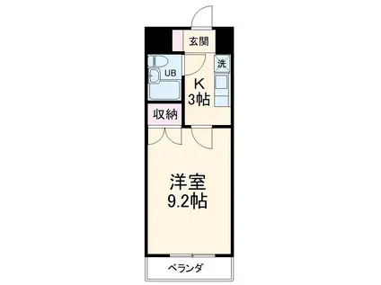 アーバンホームⅡ(1K/2階)の間取り写真