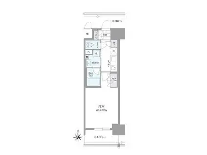 OKBアヴェニール菊井町(1K/10階)の間取り写真