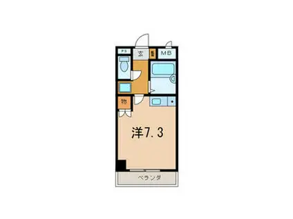 NAKANE MANSION(ワンルーム/4階)の間取り写真