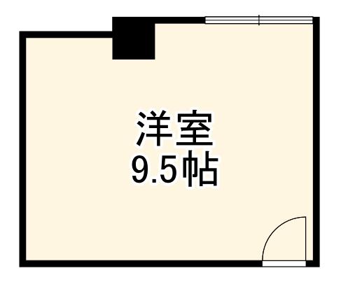 CLASSROOM(ワンルーム/2階)の間取り写真