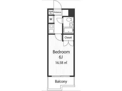 ジョイフル阿佐ヶ谷Ⅱ(1K/1階)の間取り写真