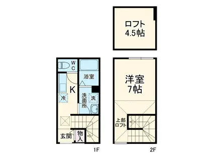 グレースシティ南柏(1K)の間取り写真