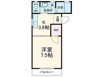 FM TOWN(1K/2階)の間取り写真