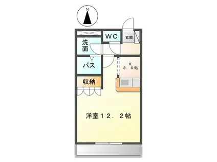 トリュイート(1K/2階)の間取り写真