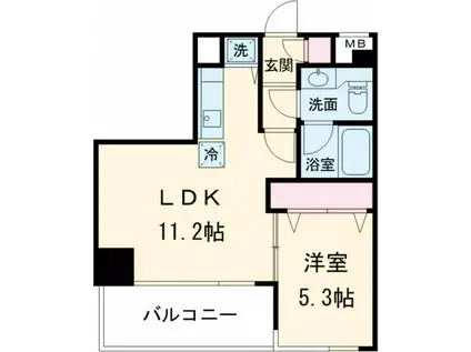FOREST TOWER 29(1LDK/2階)の間取り写真