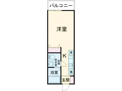 サンフレア(1K/2階)の間取り写真