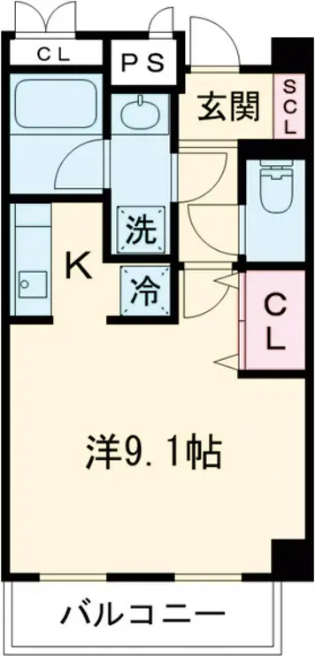 ガーデン杉並方南 2階階 間取り