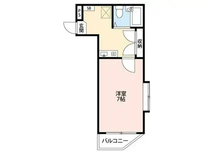 メディア上石神井(1K/1階)の間取り写真