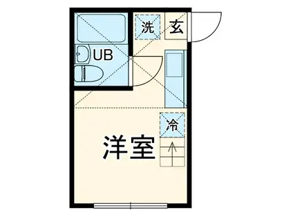 ビビアンコート堀江(ワンルーム/1階)の間取り写真