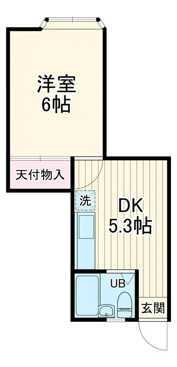 パールハイムB 2階階 間取り