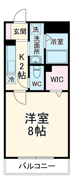 ルポゼ東中山 3階階 間取り
