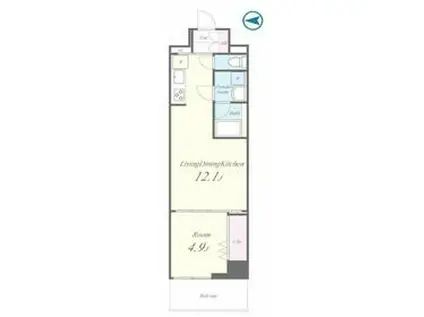 セフィーロ南千住(1LDK/4階)の間取り写真