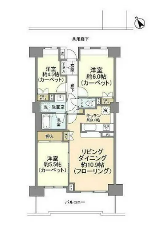 アマックス横浜 11階階 間取り