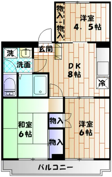 NINETY相模大野 3階階 間取り