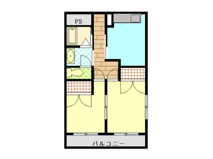 アヅママンション(2DK/3階)の間取り写真