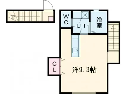 SOLATIO浜田山(ワンルーム/3階)の間取り写真