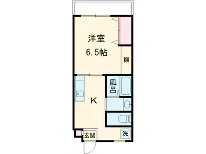 齋藤ビル(1K/2階)の間取り写真