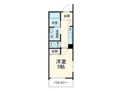 MELDIA東千葉2(1K/3階)の間取り写真