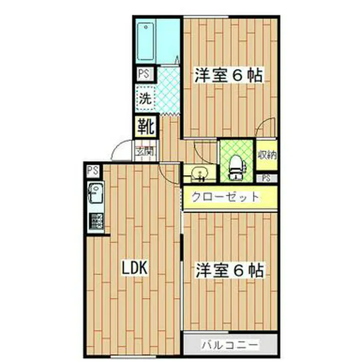 メゾンソレイユ 2階階 間取り