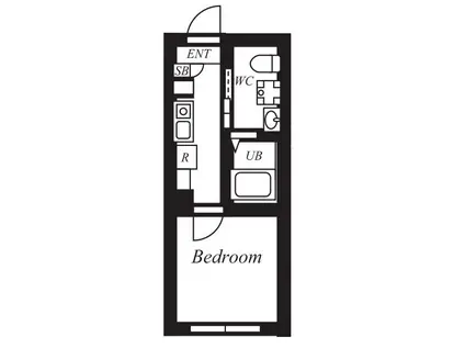 プラチナフォルム東十条Ⅱ(1K/1階)の間取り写真