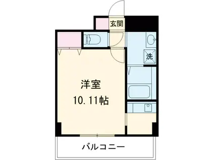 マンション宿郷Ⅱ(1K/3階)の間取り写真