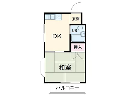 アーバンシティ曽池(ワンルーム/4階)の間取り写真