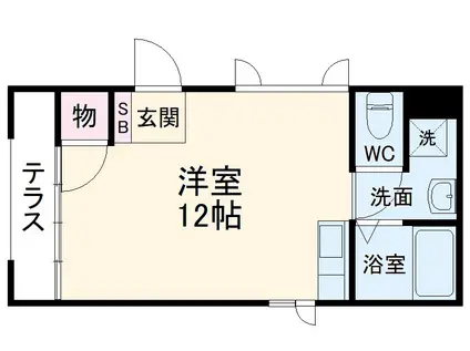 カクヨー栄町ビル(ワンルーム/5階)の間取り写真