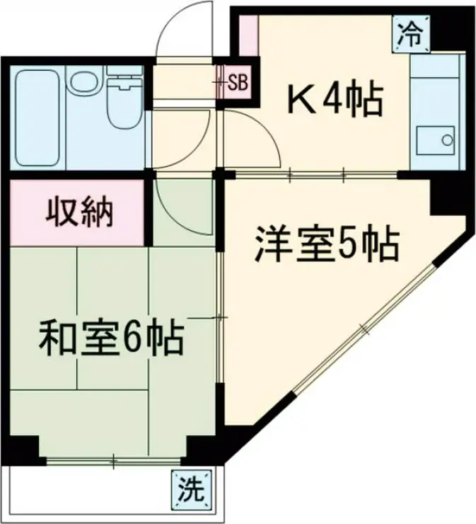 国府マンション 3階階 間取り